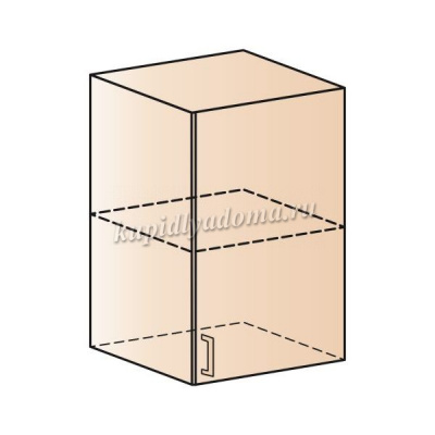 Шкаф верхний ШВ 500 Кухня Ксения (Ваниль глянец)